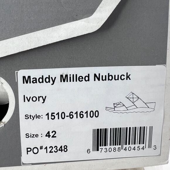 Dansko Maddy Milled Nubuck Leather Sandal Ivory 1510-616100 Women EU 42/11.5 NWB - Picture 12 of 12